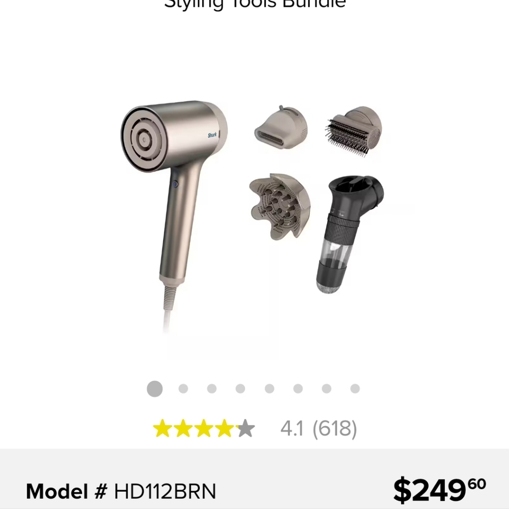 Shark HyperAir Hairdryer and All Attachments